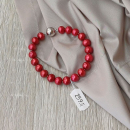 Armband Perlen Ø 8,5 - 9,5 mm rot